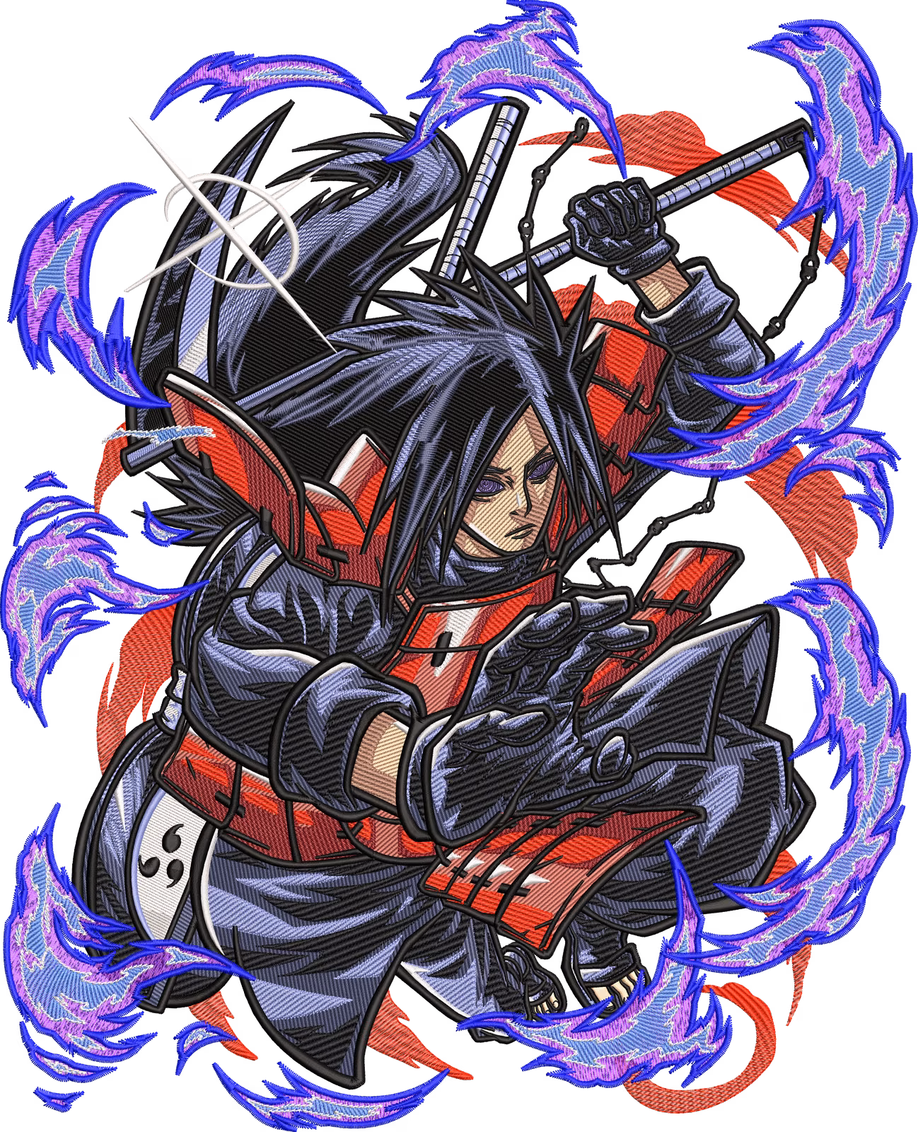 Uchiha Madara Purple Blue